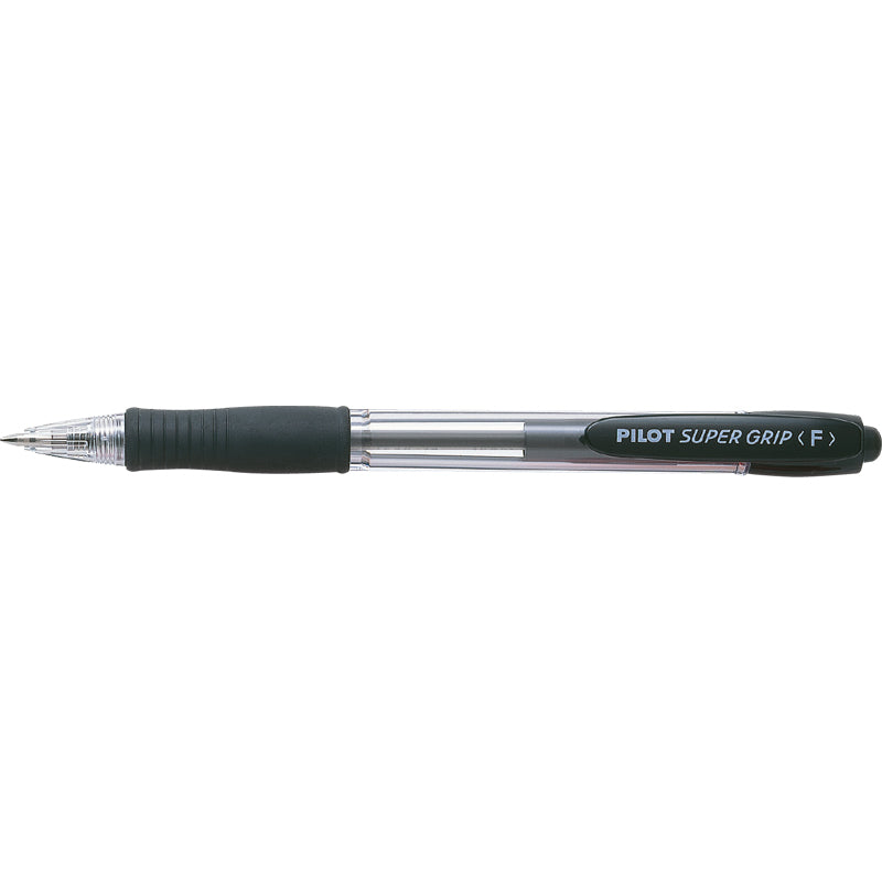 Kuglepen, Pilot Super grip G, F, 0,5MM, sort