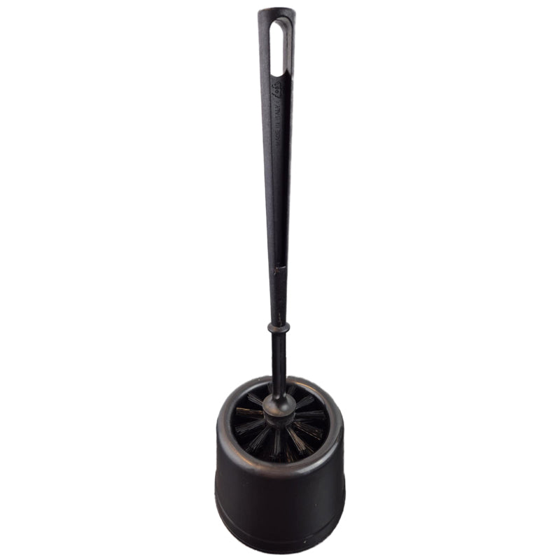 Toiletbørste, Cleanline, med holder, sort, 75mmx360mm