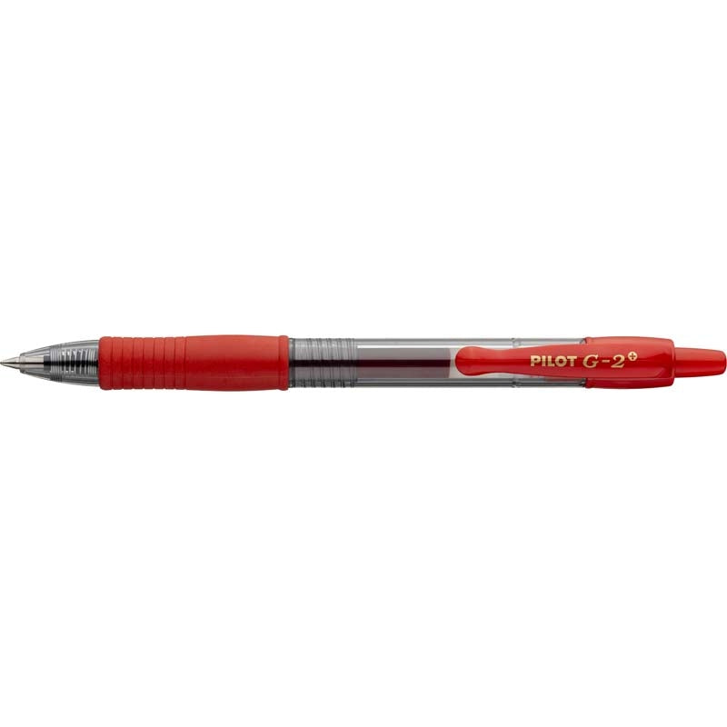 Gelpen, Pilot G2, BL-G2-7 M, 0,6-1,0MM, rød, Units 12