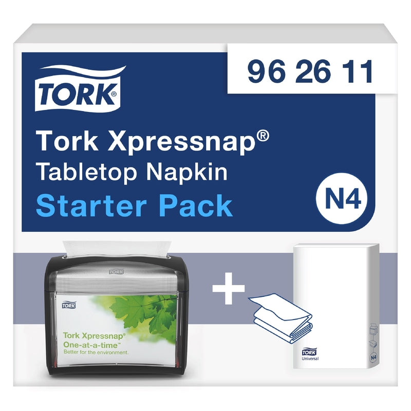 Servietdispenser, Tork, N4, Starterpak, 2 lag, pakke a 250 stk