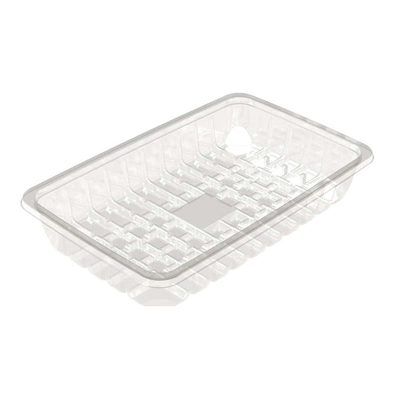 Plastbakke, Færch, K 81-43S, 260x162x42mm, PP, transparent, karton a 312 stk