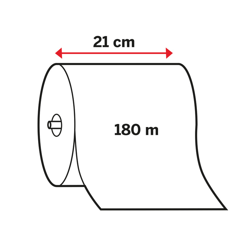 Papirhåndklæder rulle, Katrin, Katrin System, M, 2 lag, blå, 210mm x 180.00m, kasse a 6 ruller