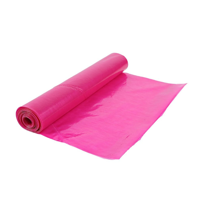 Sprøjtepose, 80 µm, 300 x 530 mm, LD-PE, pink, rulle a 100 stk, sandet yderside m/grebkontrol, Fødevaregodkendt