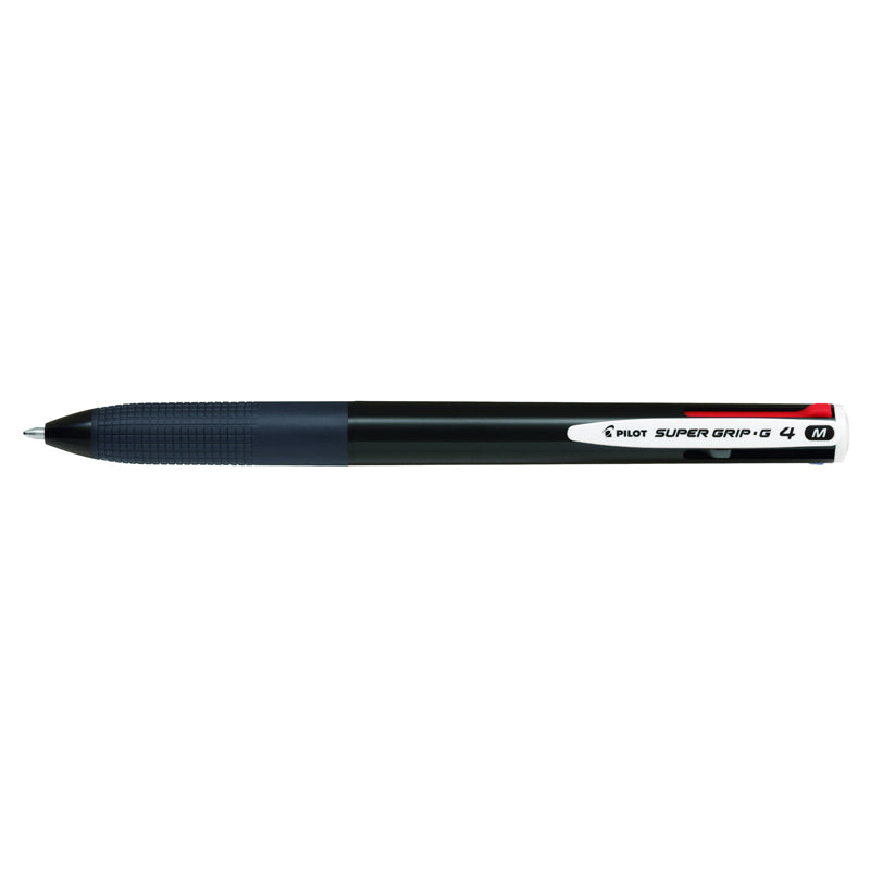 Kuglepen, Pilot Super Grip, G4 4-Color, Farve: Sort, units 12
