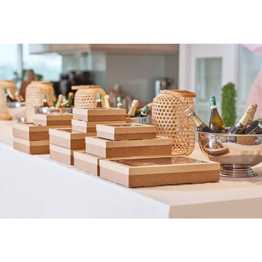 Catering Tray, Duni, 11160 ml, 450x310x80mm, Pap, brun, Stor, karton a 50 stk