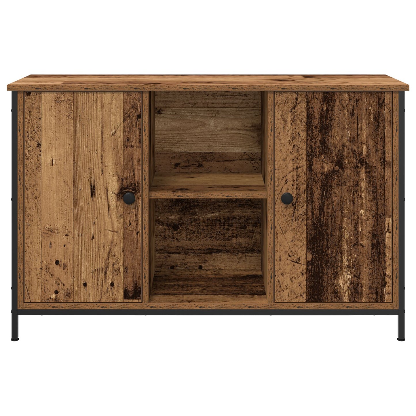 TV-bænk Artisan Eg 101x35x65 cm Konstrueret træ og Stål