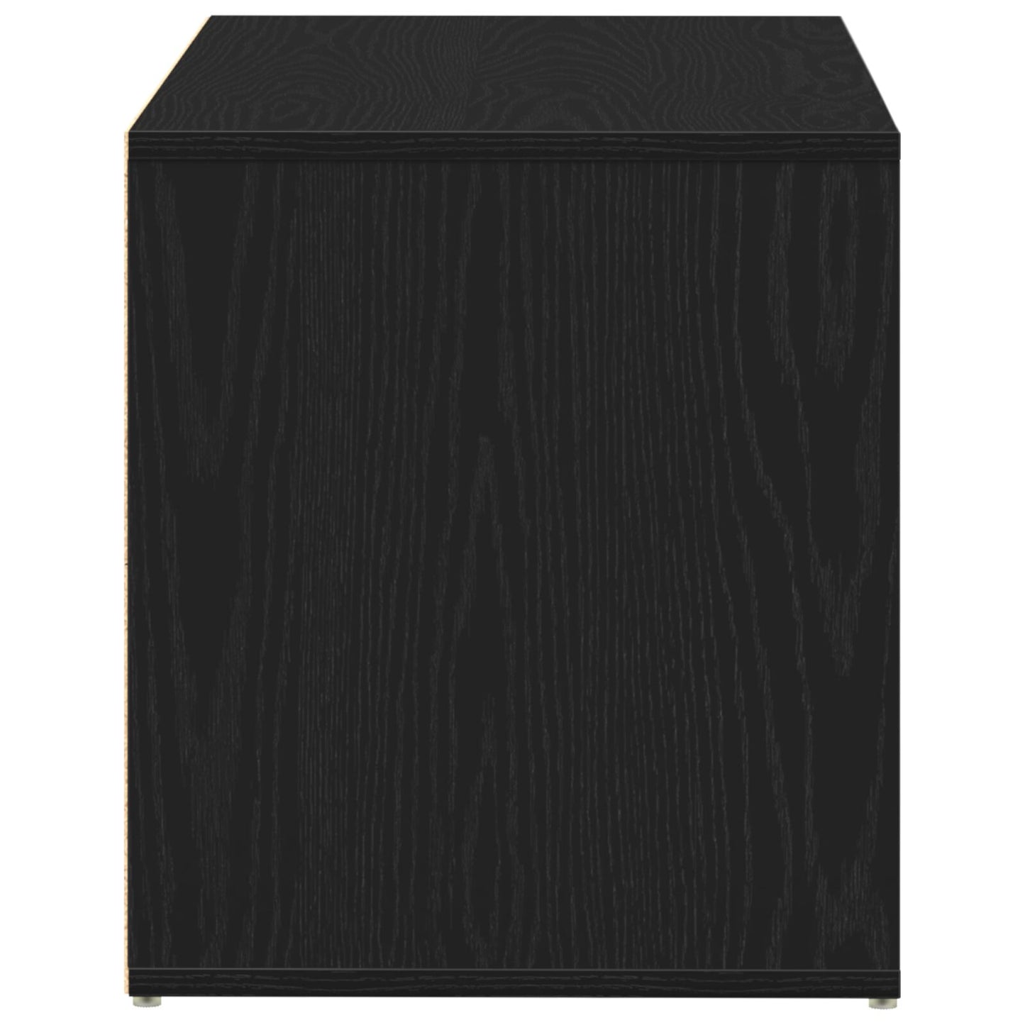 Hallbænk Sort Eg 80x40x45 cm Lavet af Træ