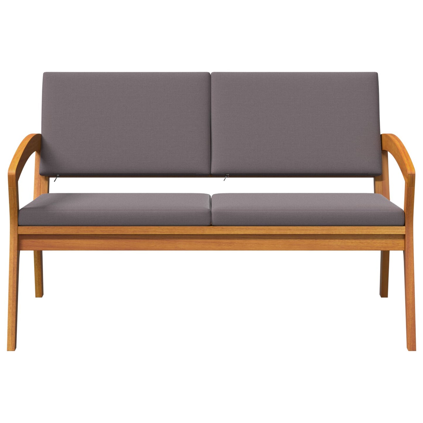 Havebænk med puder 115x70x72 cm Massivt akacietræ