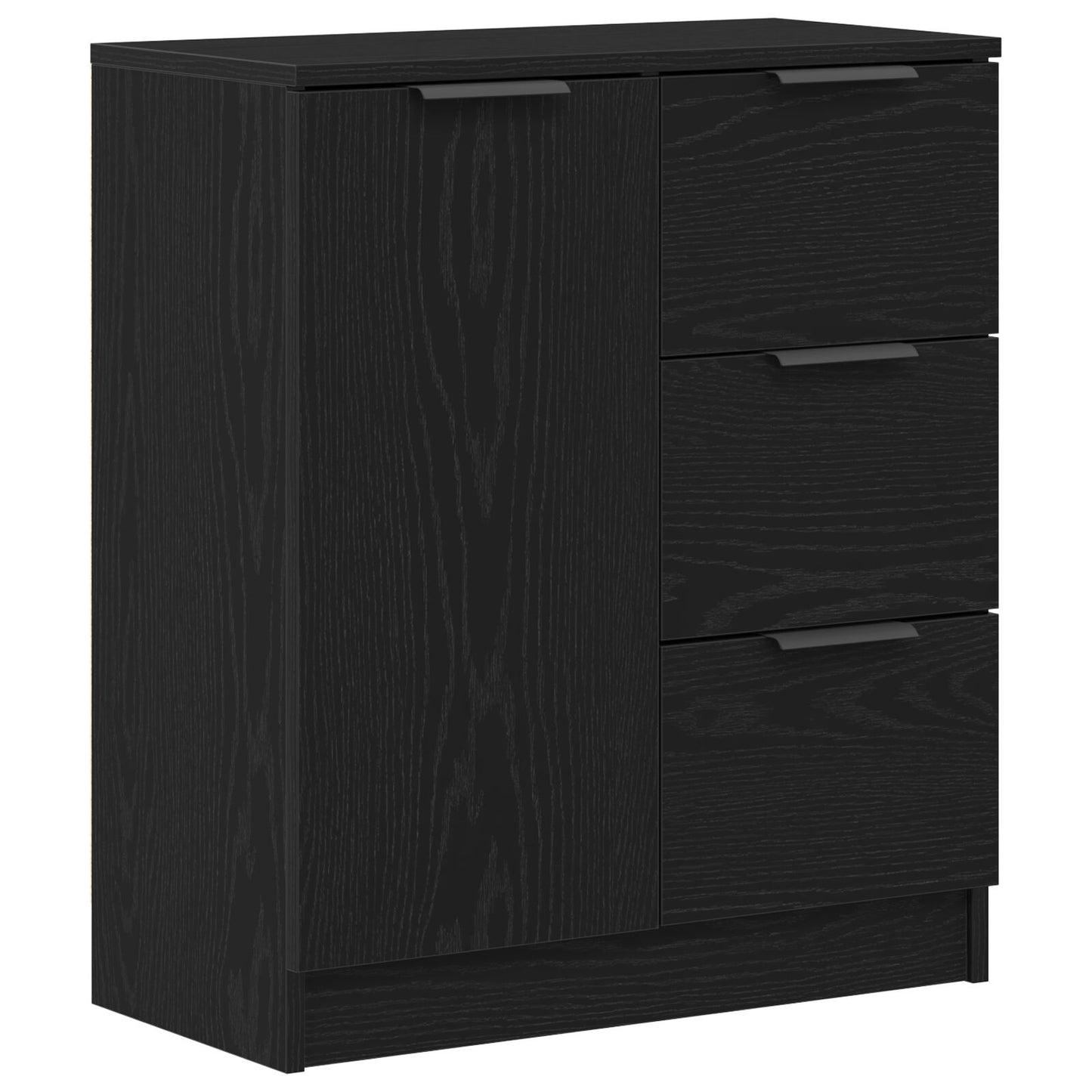 Sort Eg Sideskab 60x30x70 cm lavet af konstrueret træ
