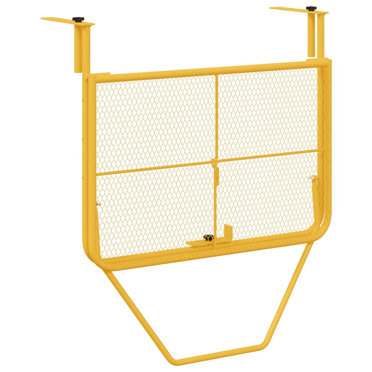 Foldbart Hængende Altanbord i Knaldgul - 60x40 cm, Stål