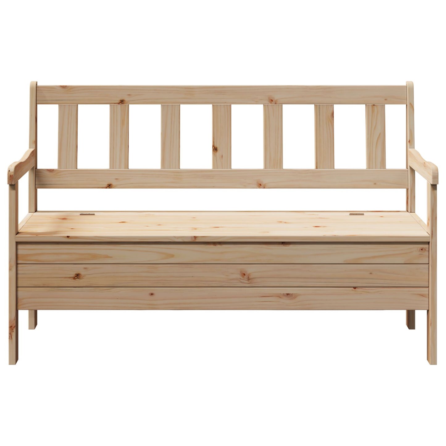 Udendørs Bænk 119x76x44 cm Massivt Fyrretræ
