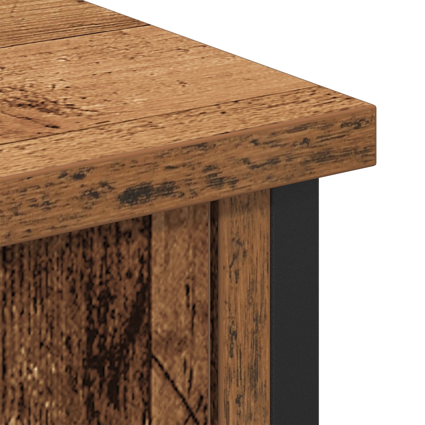 TV-bænk Artisan Eg 101x35x65 cm Konstrueret træ og Stål