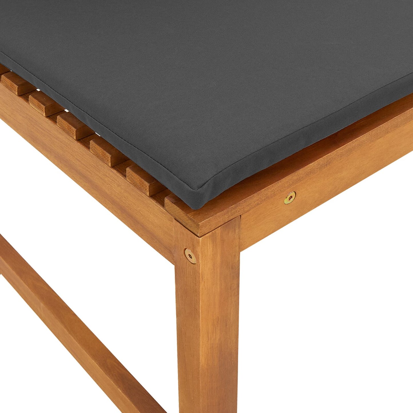 Havebænk med puder 100x50x91 cm Solid Akacietræ