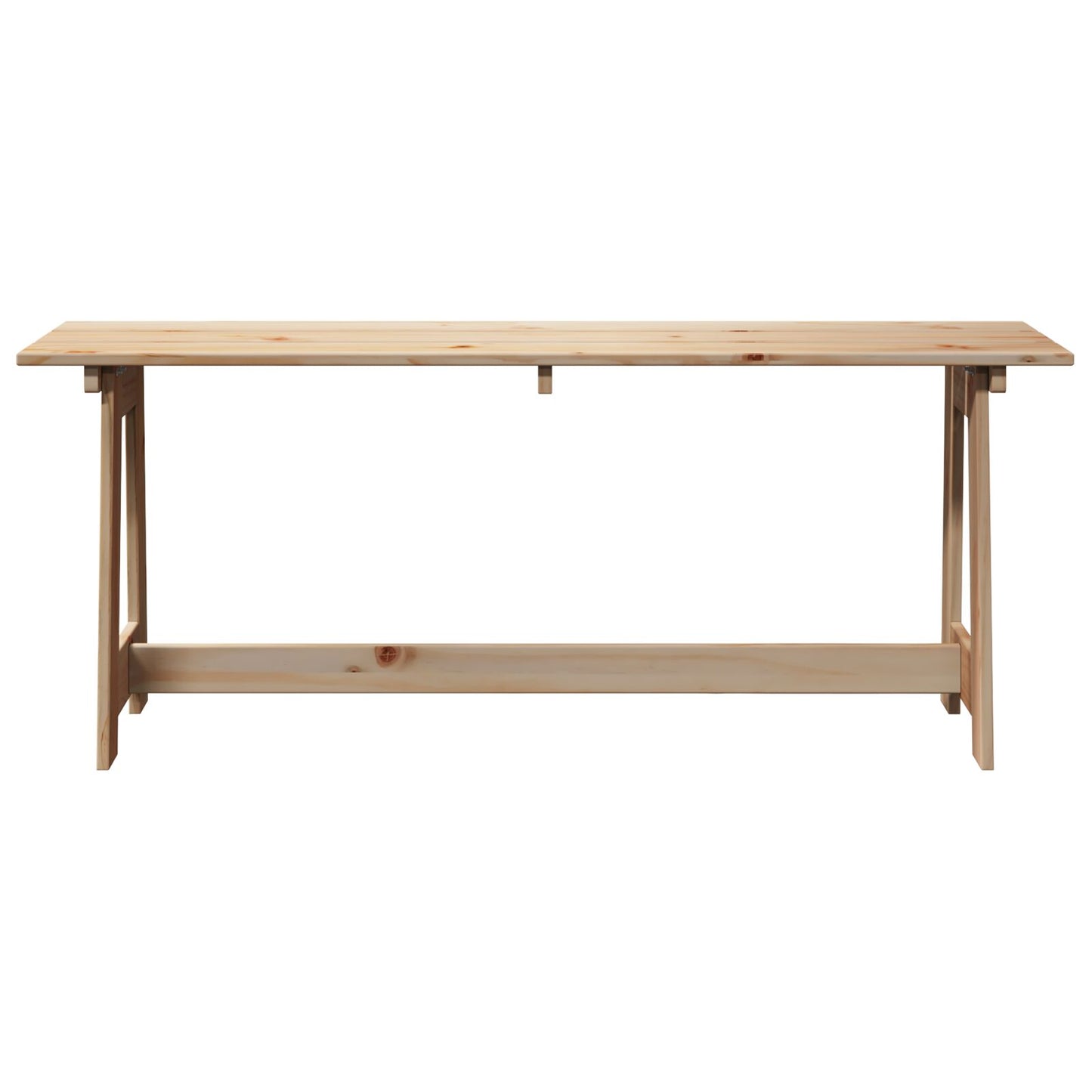 Udendørs Bænk 119x35x47 cm Massivt Fyrretræ