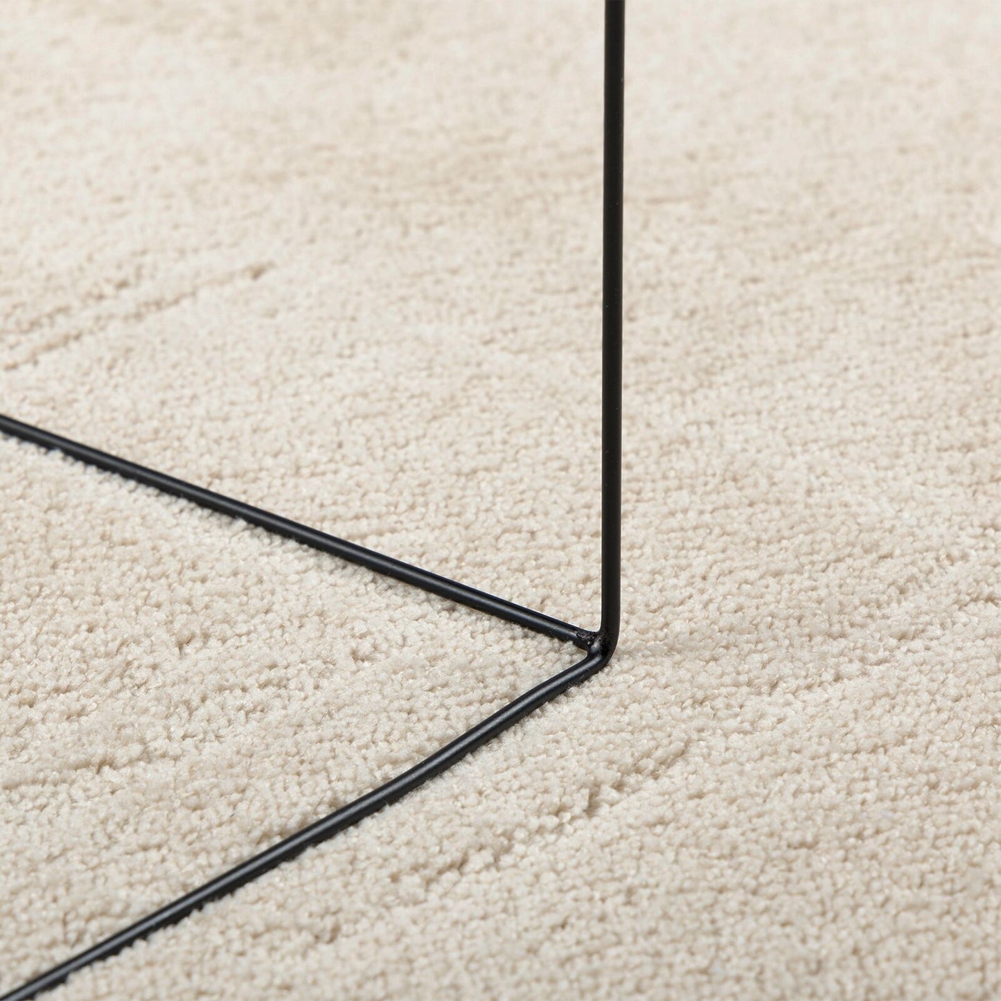 Tæppe ""HUARTE"" Beige 100x200 cm Oval
