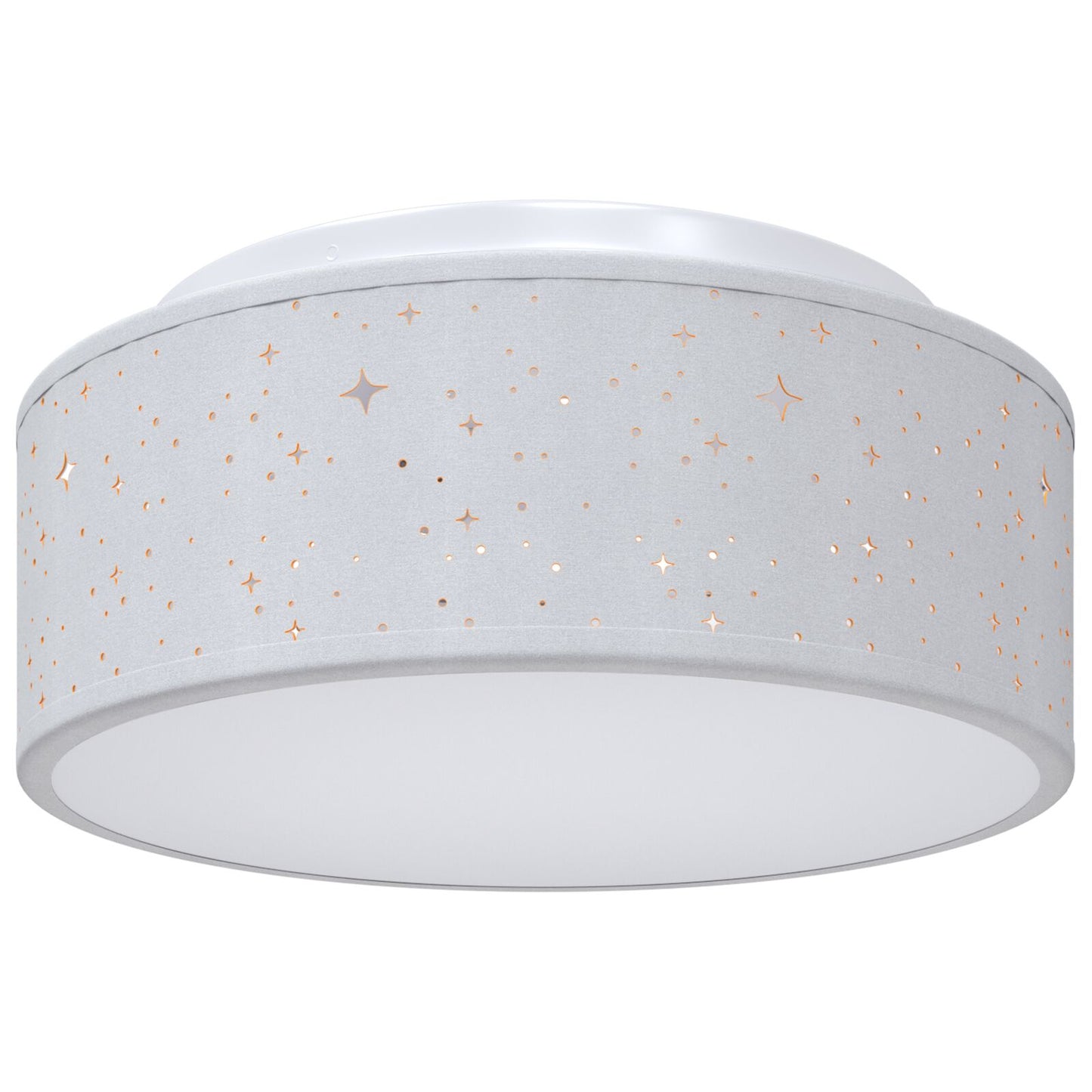 Loftlampe med Stjernet Lampskærm Grå Ø 30 cm E27