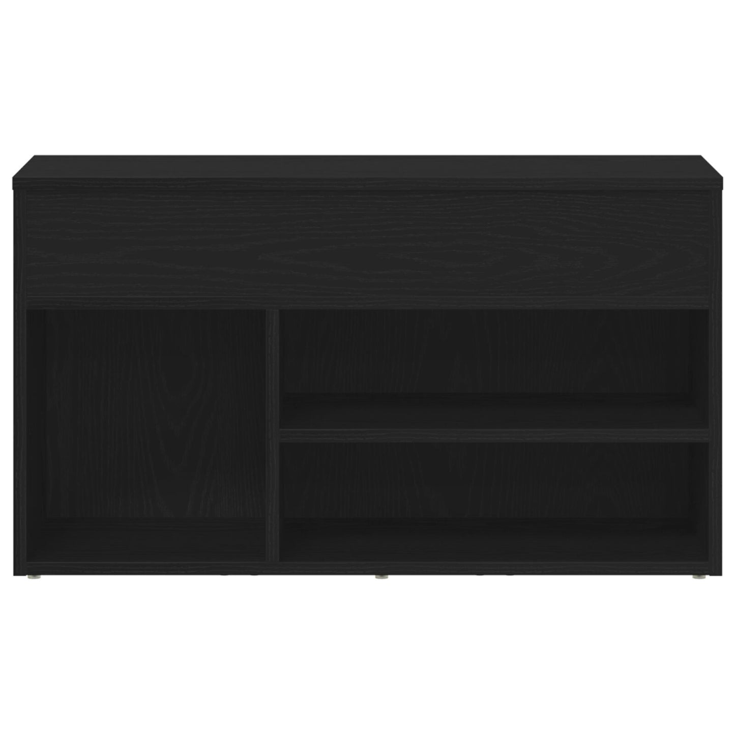 Hallbænk Sort Eg 60x30x45 cm Ingeniørtræ