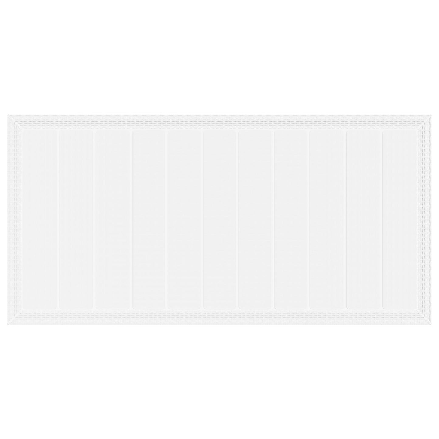 Havebord Hvid 200x100x73 cm Poly Rattan
