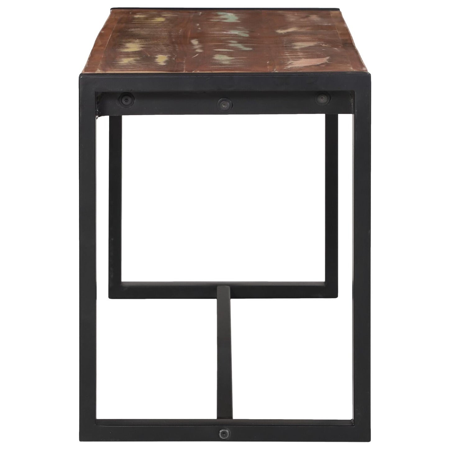 Bænk Flerfarvet Massivt genbrugstræ 100 x 35 x 45 cm