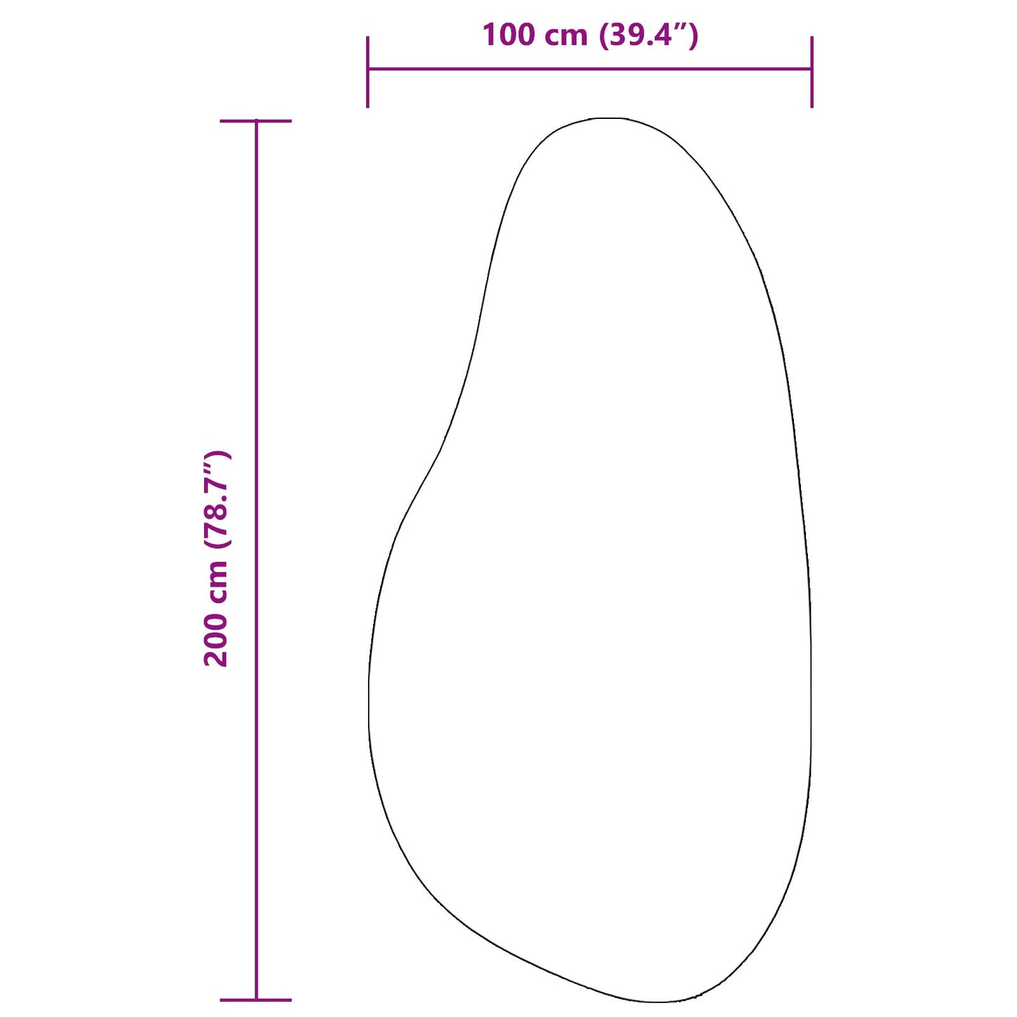 Tæpper Sort Polyester 100 x 200 cm Dekorative indlæg