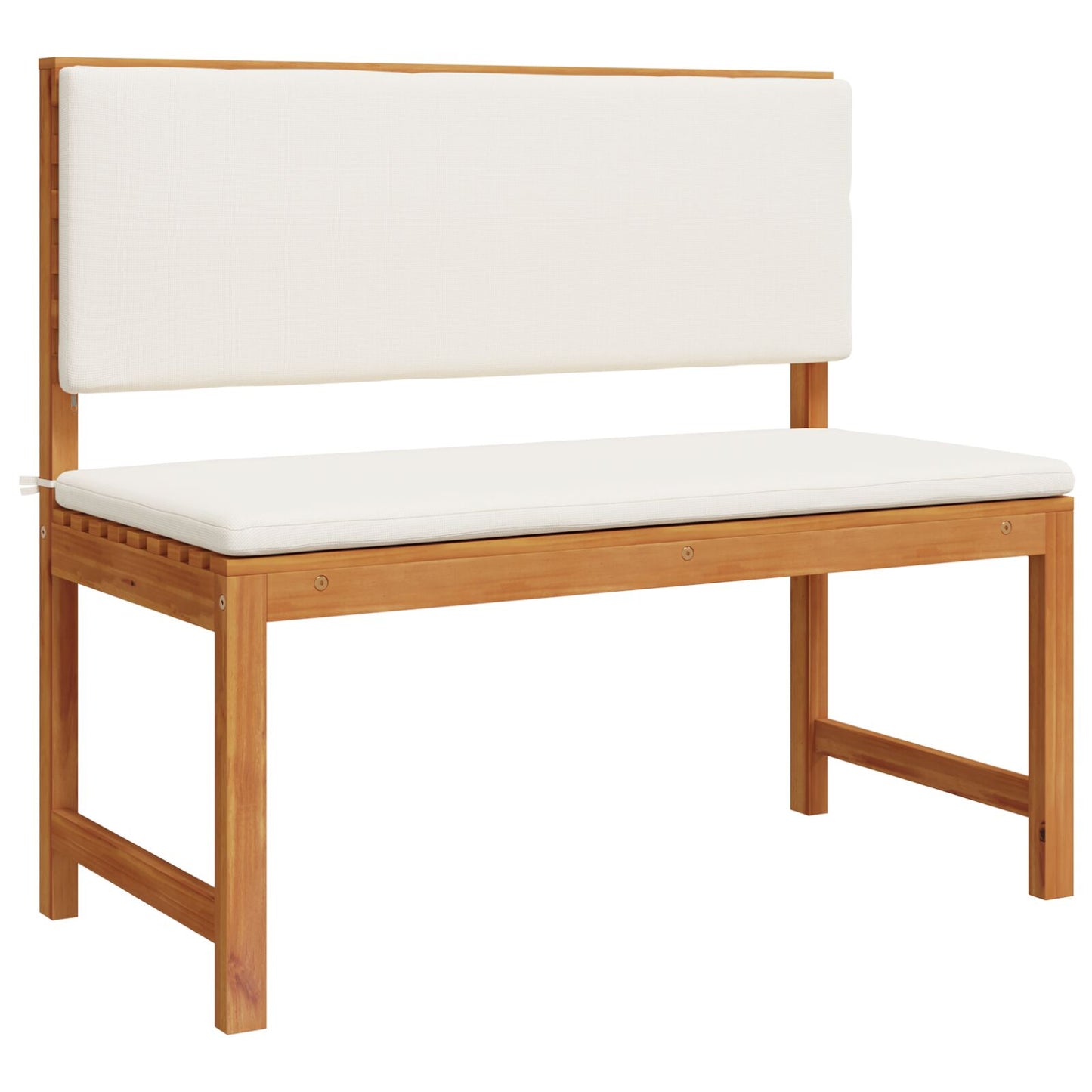 Havebænk med hynder 100x50x91 cm Solid Akacietræ