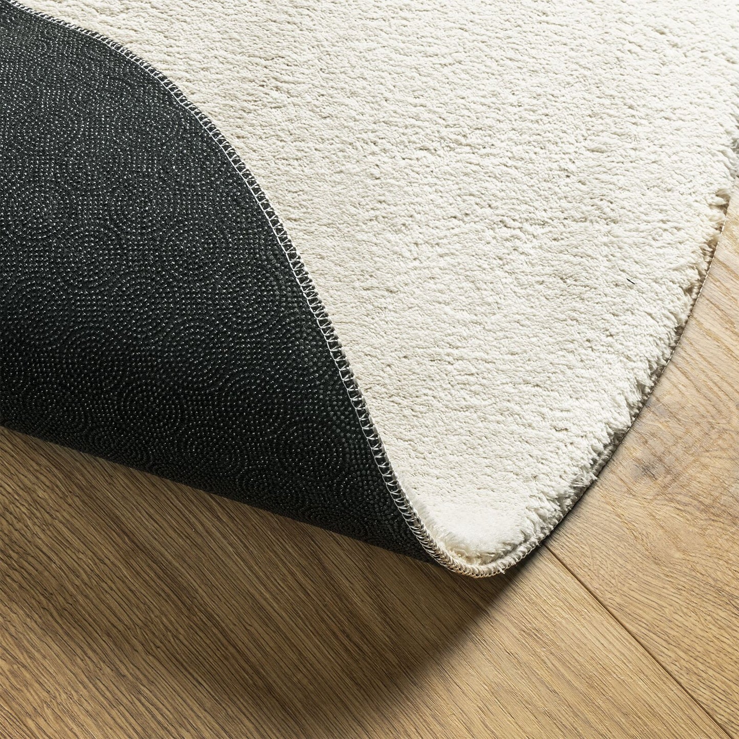 Tæppe 'HUARTE' Kort Pile Blødt og Vaskbart Creme 160x230 cm