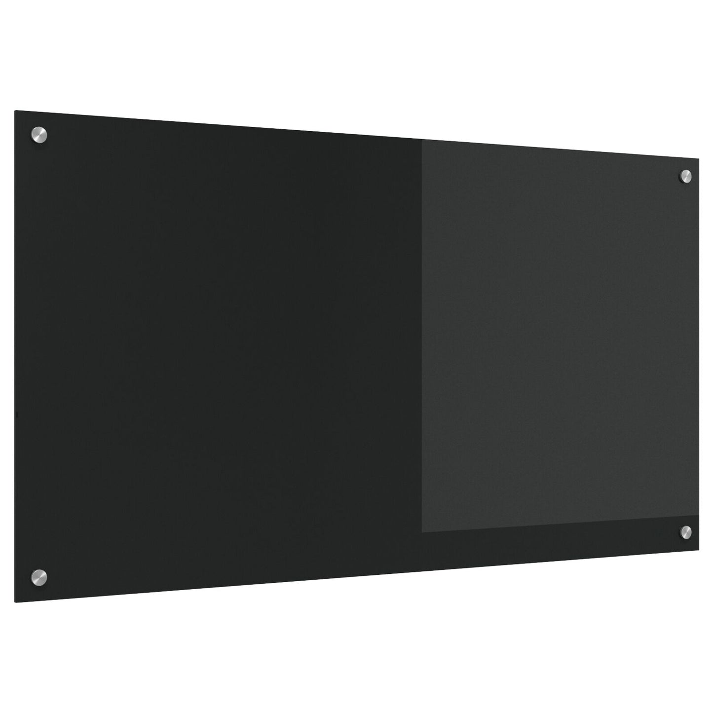 Køkken Backsplash Sort 110x60x0,6 cm Tempereret Glas