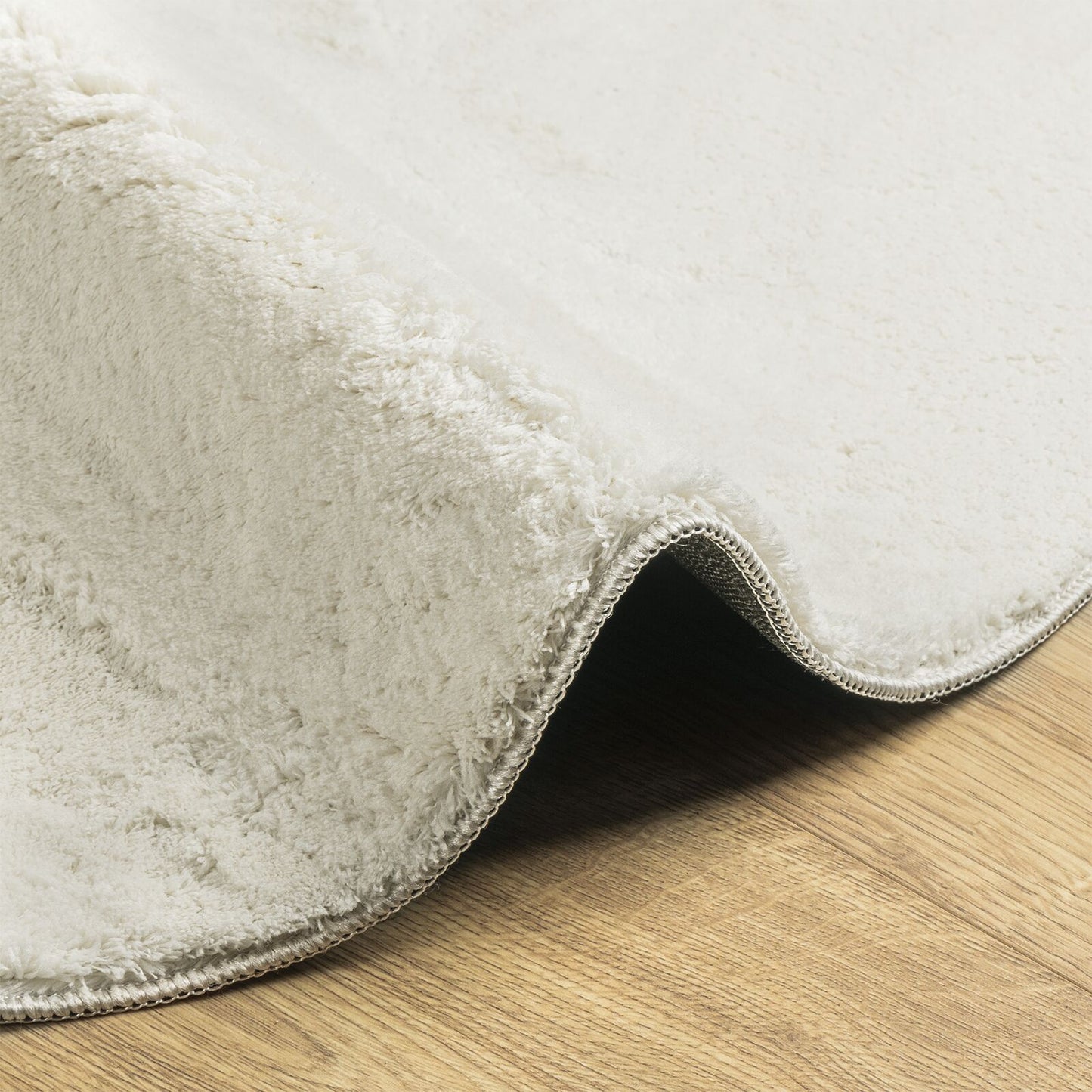 Tæppe 'HUARTE' Kort Pile Blødt og Vaskbart Creme 160x230 cm
