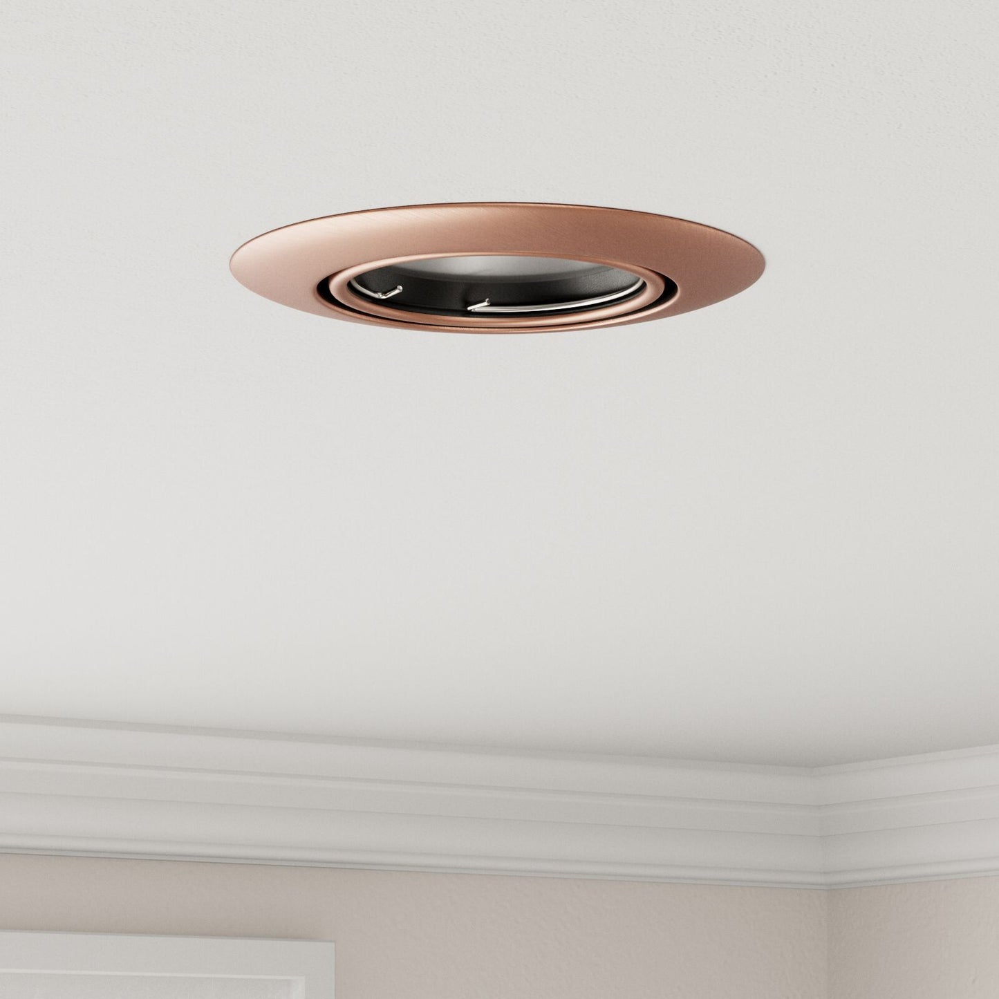 Lamper Sæt med 6 Kobber 9 cm Flush Mount Loftlamper Runde