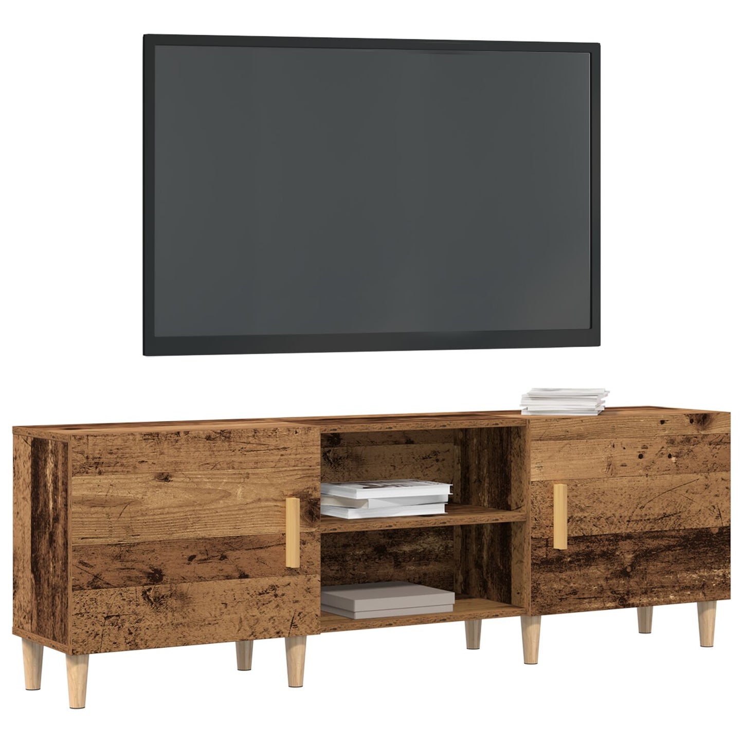 TV-bænk Gammelt Træ 150x30x50 cm Ingeniørtræ