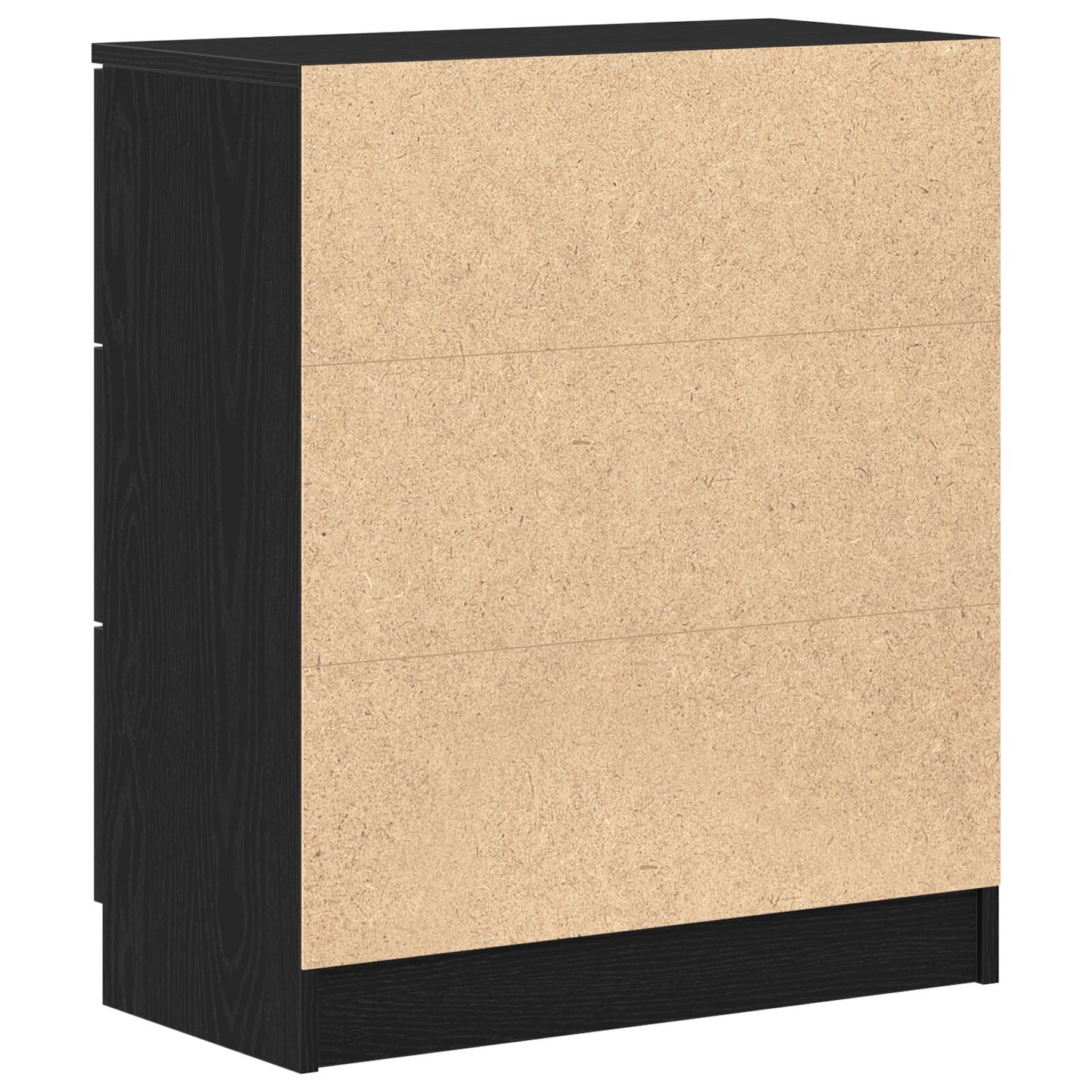 Sort Eg Sideskab 60x30x70 cm lavet af konstrueret træ
