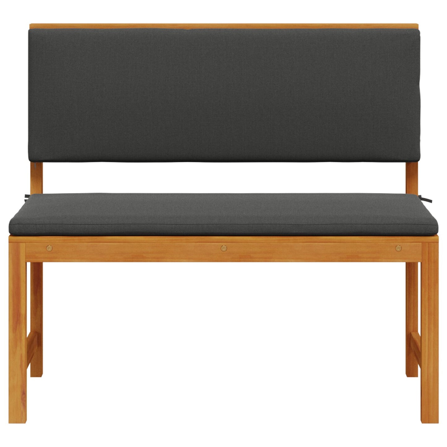 Havebænk med puder 100x50x91 cm Solid Akacietræ
