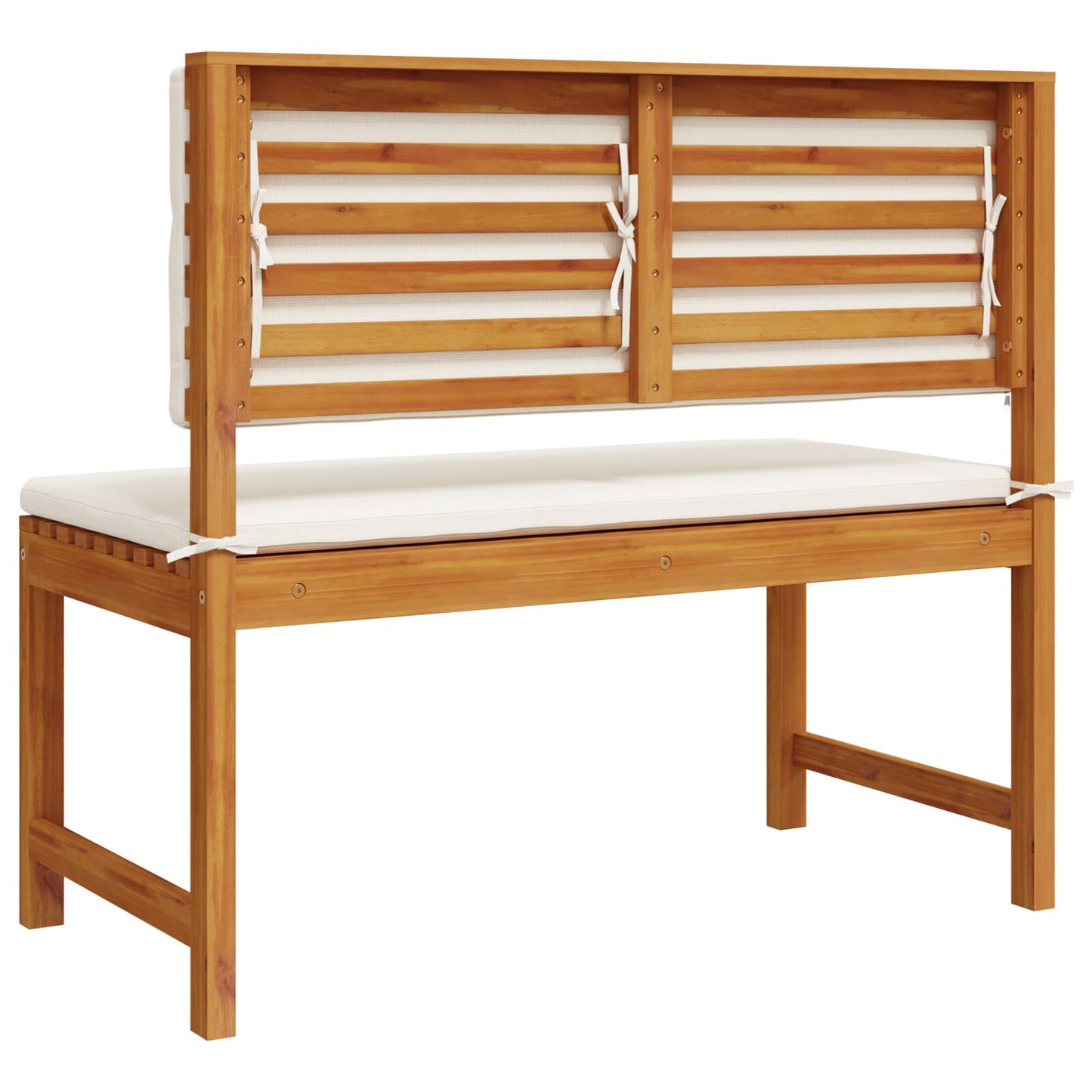 Havebænk med hynder 100x50x91 cm Solid Akacietræ