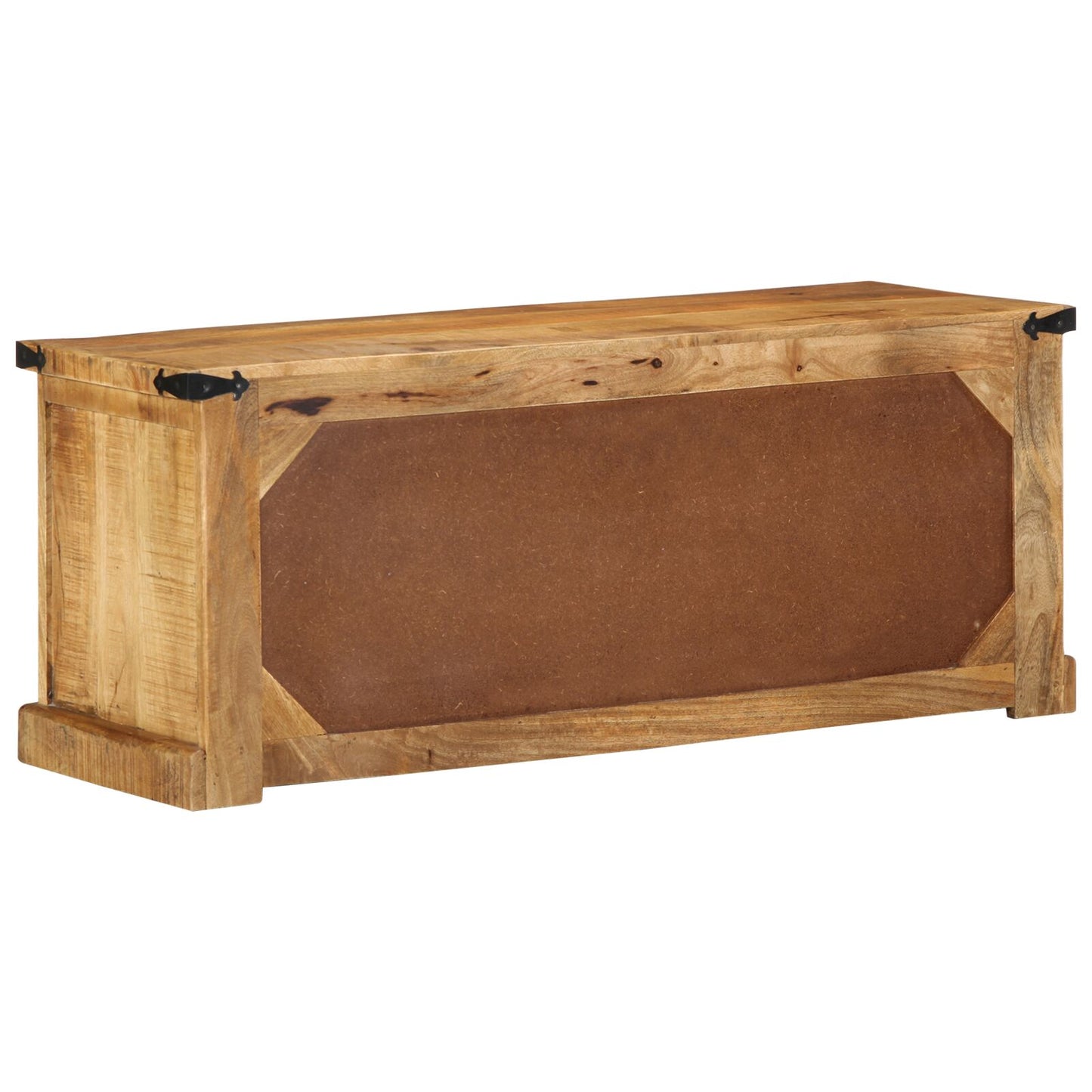 Sko bænk 110x38x45 cm Massivt træ groft mango