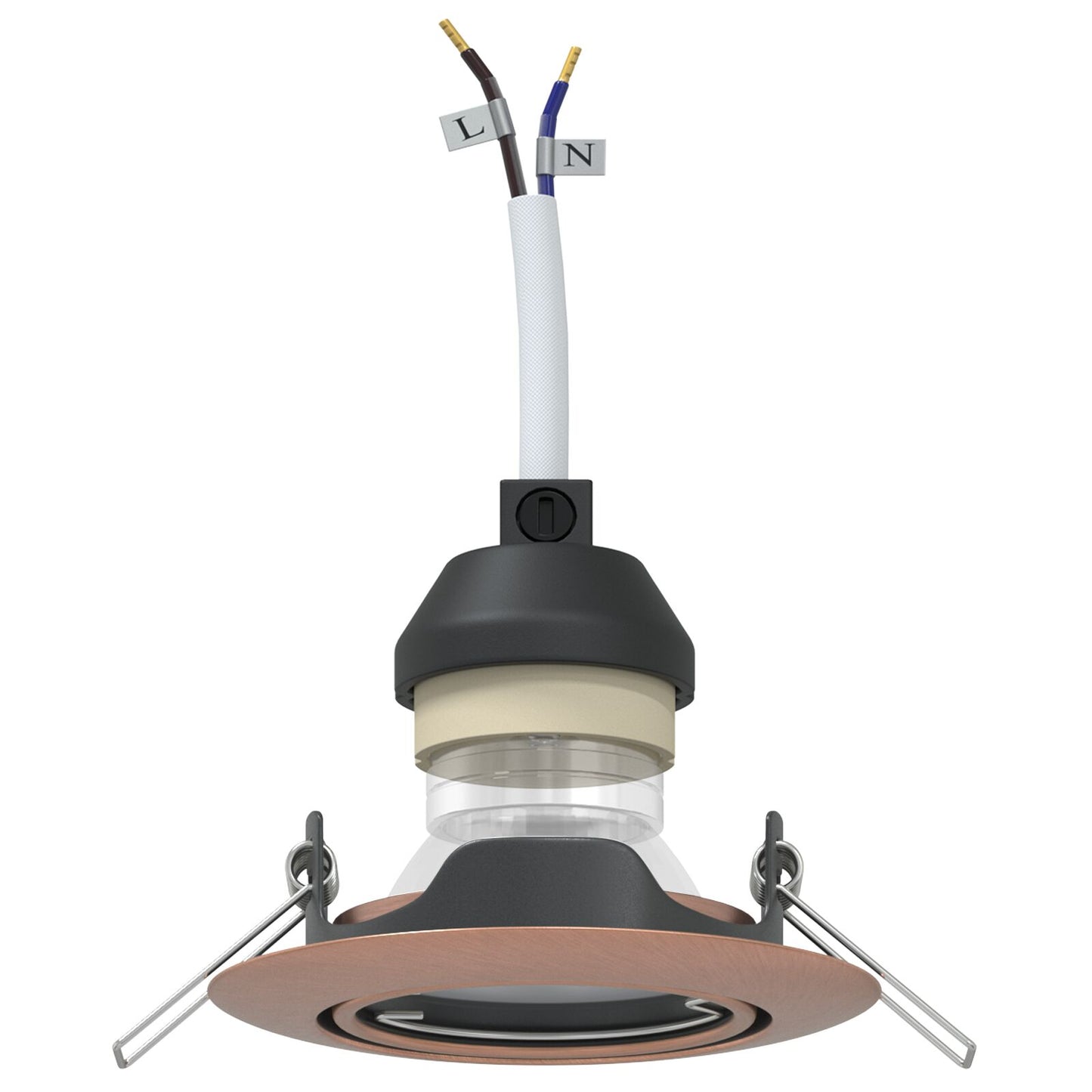 Lamper Sæt med 6 Kobber 9 cm Flush Mount Loftlamper Runde