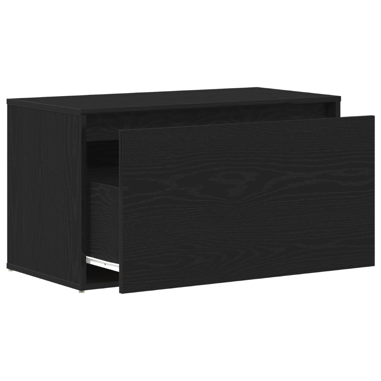 Hallbænk Sort Eg 80x40x45 cm Lavet af Træ