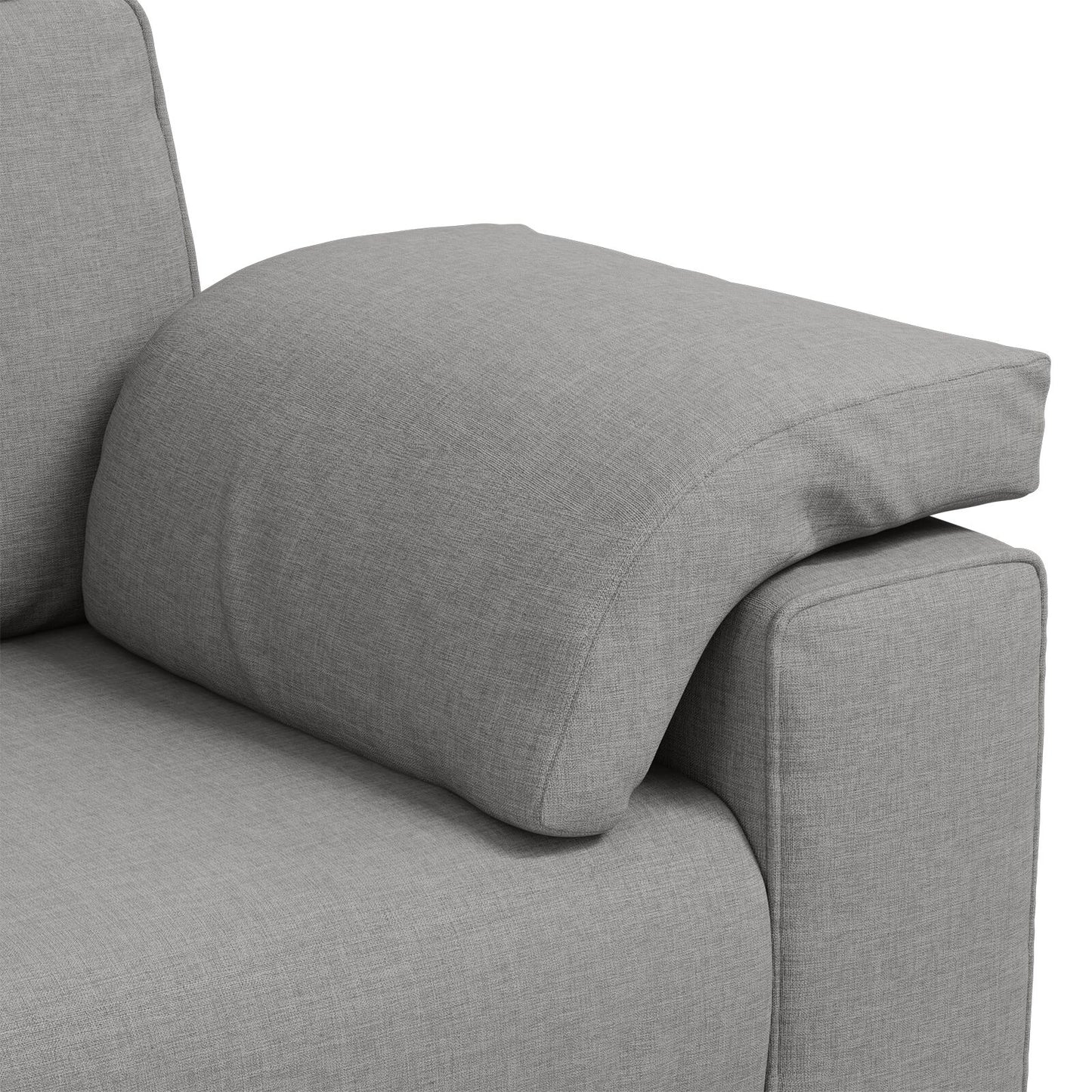 Sofabænk Skygrå 140 cm Stof