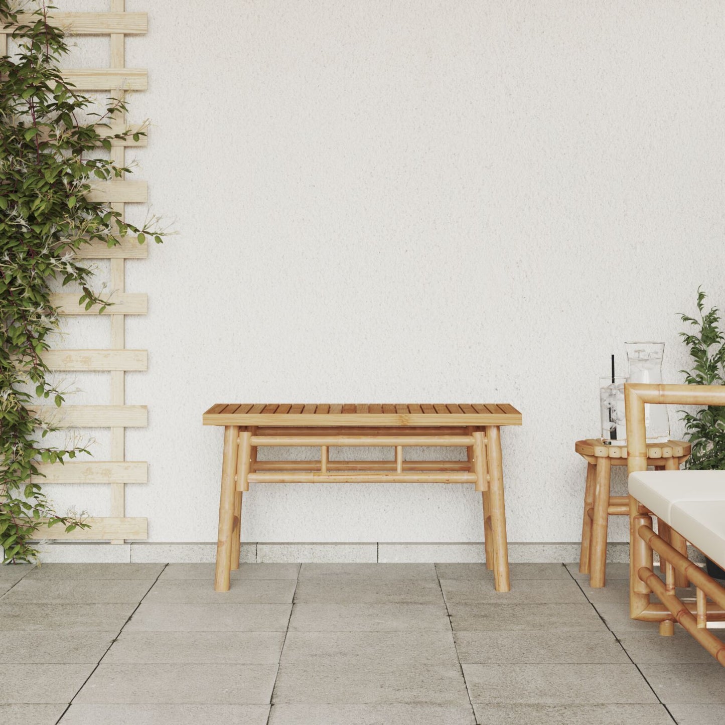 Havebænk 80x38x45 cm Bambus