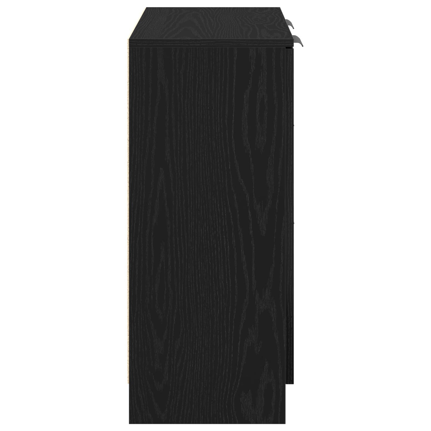 Sort Eg Sideskab 60x30x70 cm lavet af konstrueret træ