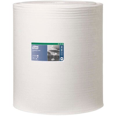 Aftørringsklud Tork W1 W1 hvid 42,8cmx380m