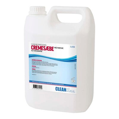 Cremesæbe, Cleanline, Aloe Vera, 5 l, sæbe, hvid