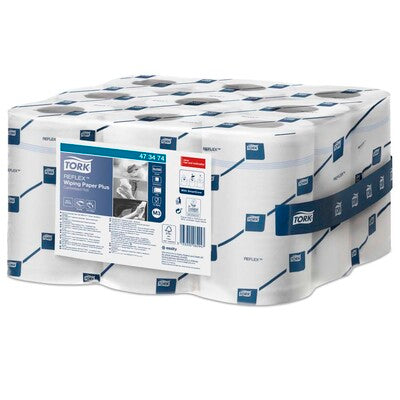 Aftøringsrulle, Tork, M3, Plus, 2 lag, hvid, 198mm x 110.00m, kasse a 9 ruller, FSC Mix Credit