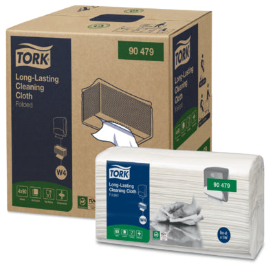 Aftørringsklud Tork Alt-I-1 W4 hvid 4X90Ark/krt