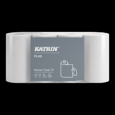 Køkkenrulle Katrin Plus hvid 2 papir 2-lags 32rl 225960