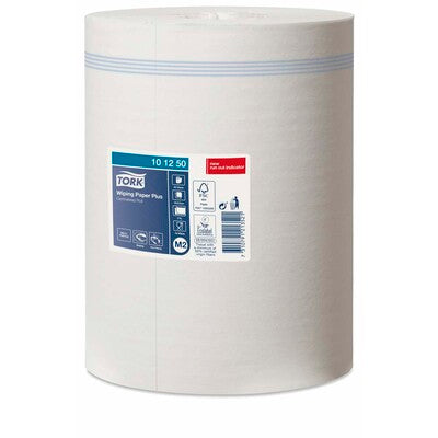 Aftøringsrulle, Tork, M2, Plus, 2 lag, hvid, 245mm x 160.00m, kasse a 6 ruller, FSC Mix Credit