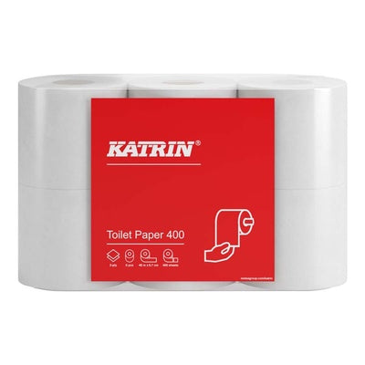Toiletpapir Katrin 400 2-lags 48m 104834 42ruller