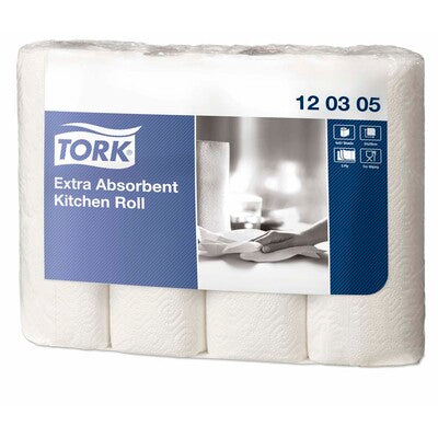 Køkkenrulle Tork Ekstra hvid 3-lags 48rl 120305