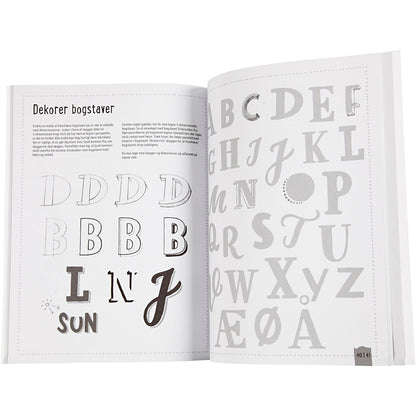 Øvehæfte til 'Hand Lettering'