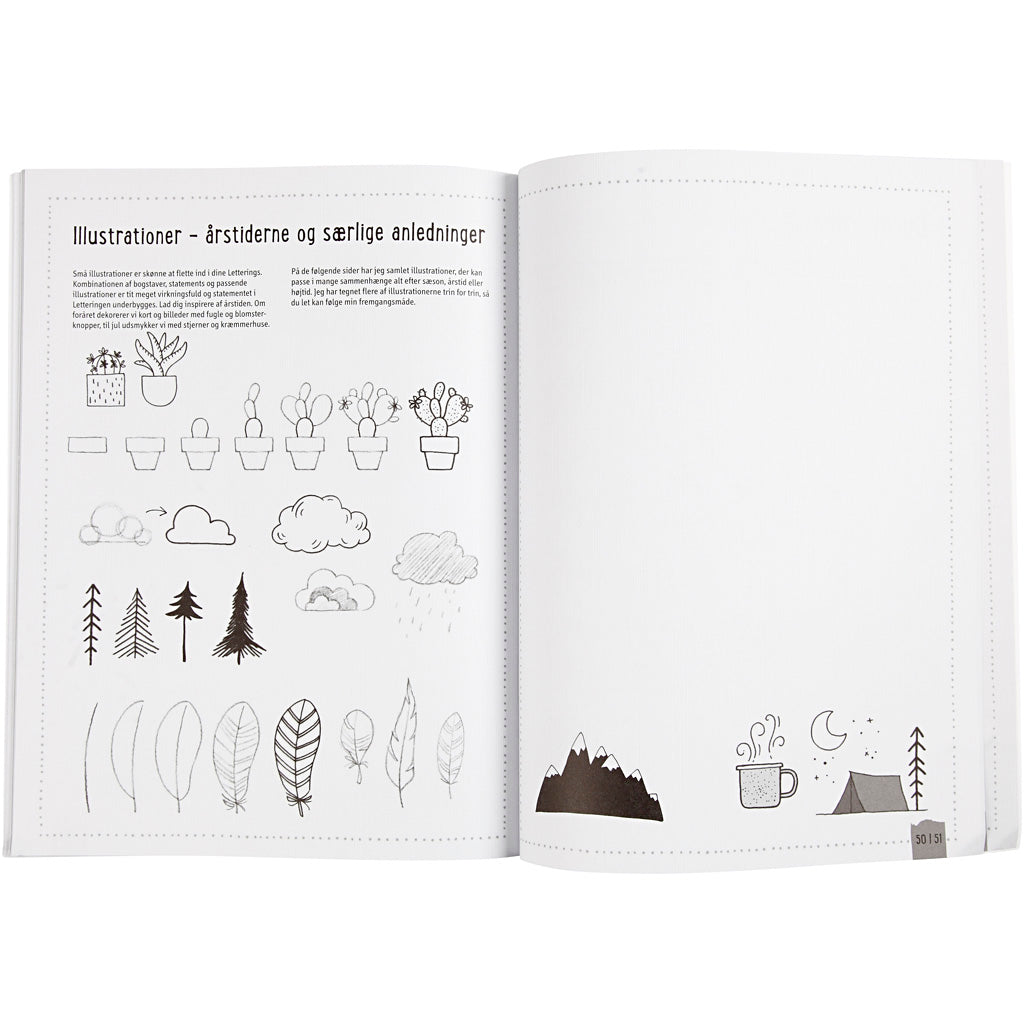 Øvehæfte til 'Hand Lettering'