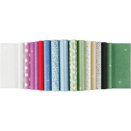 Glitterpapir i blok
